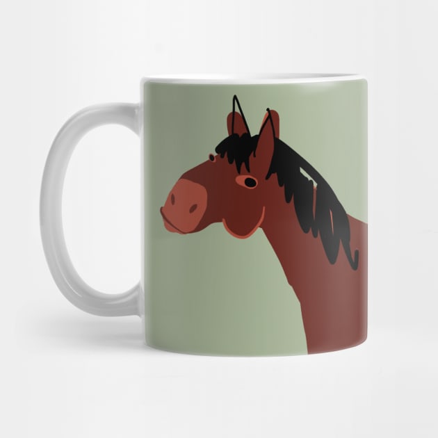 Brown bay horse #1 by belettelepink